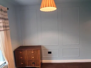 Modern wall panelling decoration in Lewisham bedroom